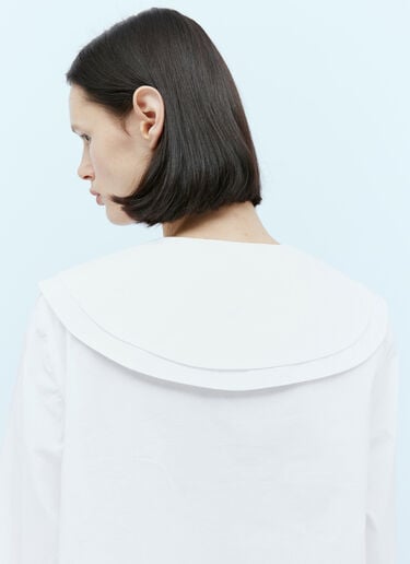 叠领府绸衬衫 GANNI 叠领府绸衬衫 白色 gan0254006