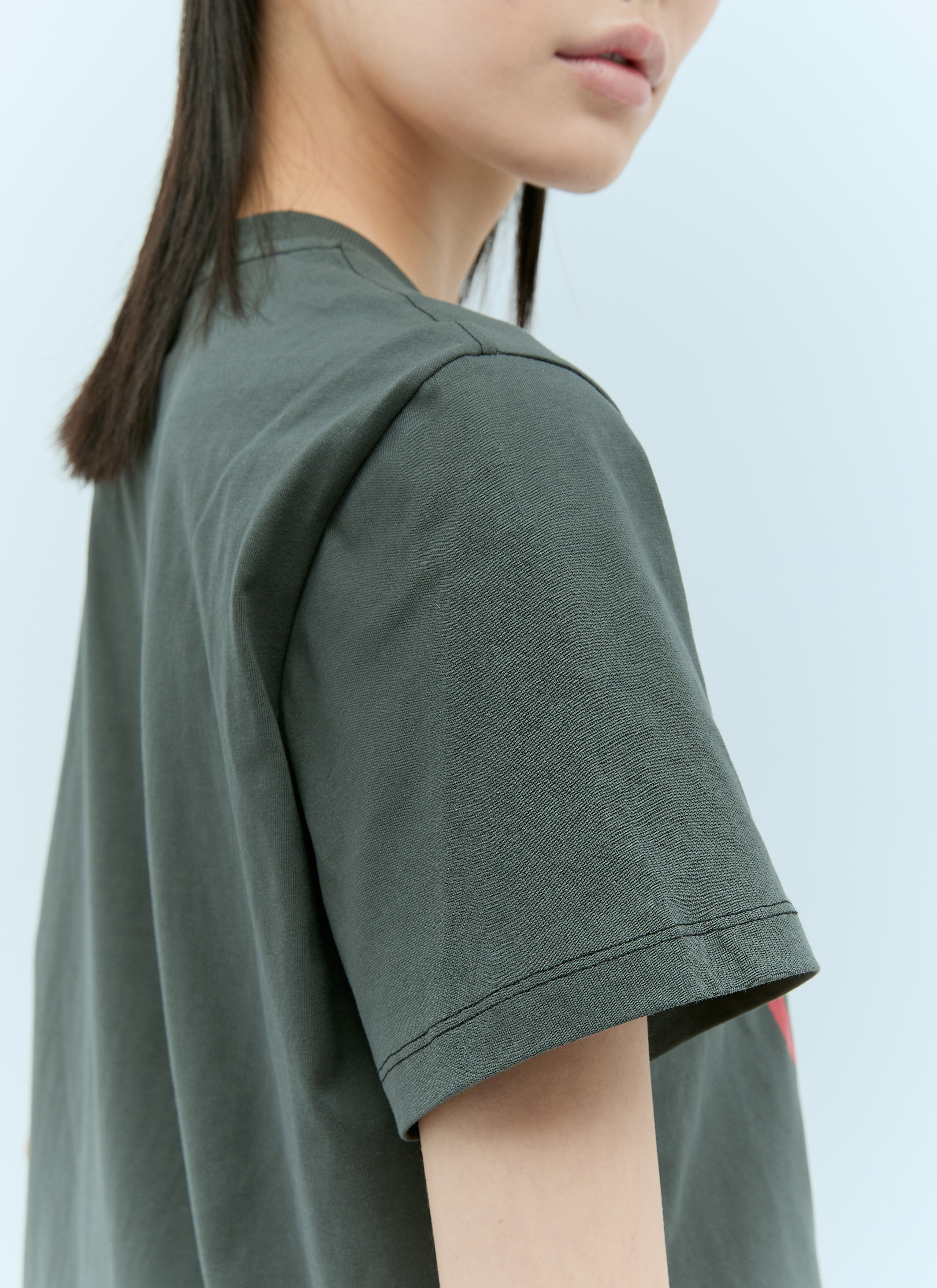 GANNI ストロベリーTシャツ グレー M GANNI Women's' Strawberry T-Shirt in Grey | LN-CC®