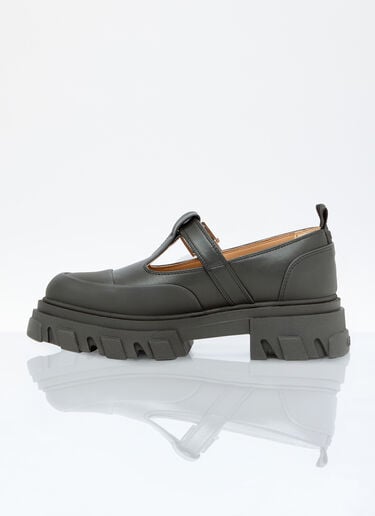 Cleated Mary-Jane Shoes GANNI Cleated Mary-Jane Shoes Black gan0256028