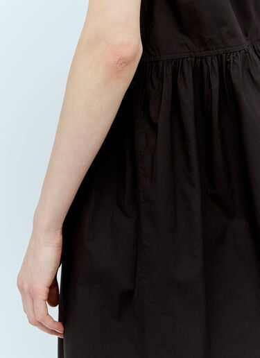 면 포플린 미디 원피스 GANNI 면 포플린 미디 원피스 블랙 gan0256046