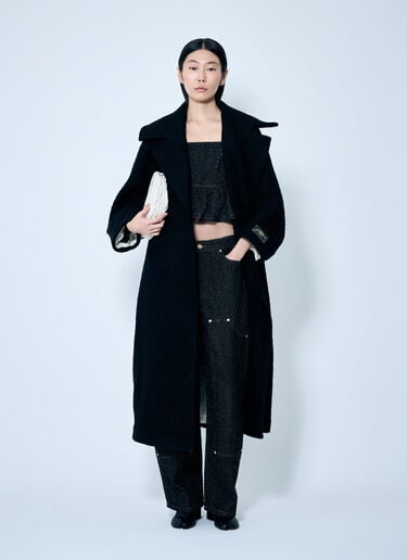 Boucle Wool Coat GANNI Boucle Wool Coat Black gan0259025