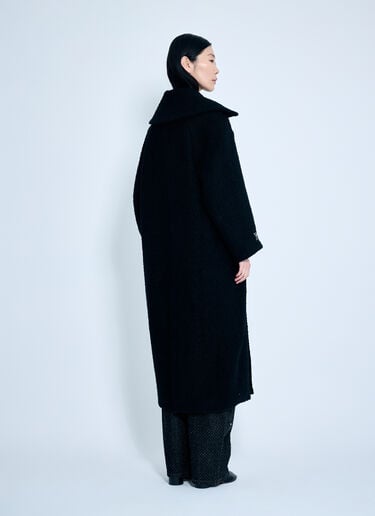 Boucle Wool Coat GANNI Boucle Wool Coat Black gan0259025