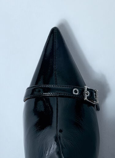 Eyelets Slouchy High Shaft Boots GANNI Eyelets Slouchy High Shaft Boots Black gan0259089