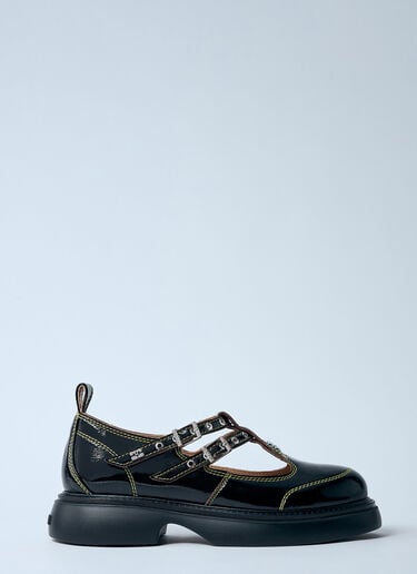 Everyday Buckle Mary Jane Shoes GANNI Everyday Buckle Mary Jane Shoes Black gan0260017