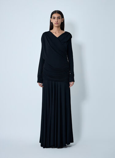 Ruched Maxi Dress GANNI Ruched Maxi Dress Black gan0261005
