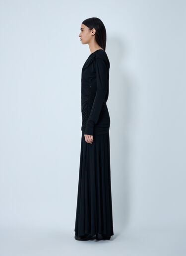 Ruched Maxi Dress GANNI Ruched Maxi Dress Black gan0261005