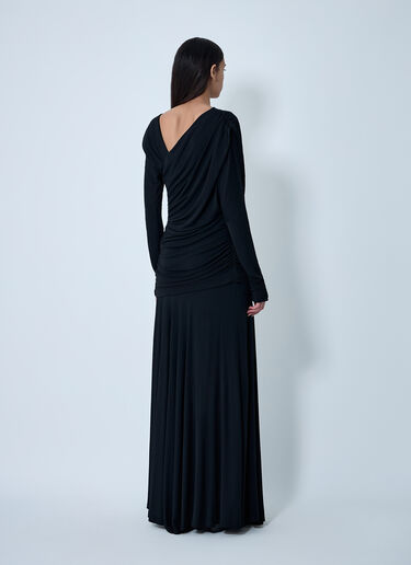 Ruched Maxi Dress GANNI Ruched Maxi Dress Black gan0261005