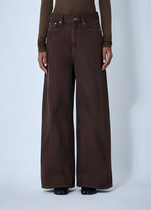 GANNI Five-Pocket Jeans Brown gan0261007