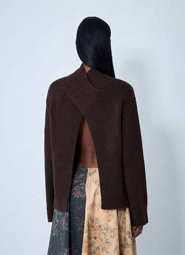 Wool-Blend Sweater GANNI Wool-Blend Sweater Brown gan0262006