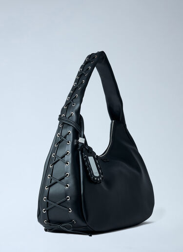 GANNI XXL Hobo Shoulder Bag Black gan0262020