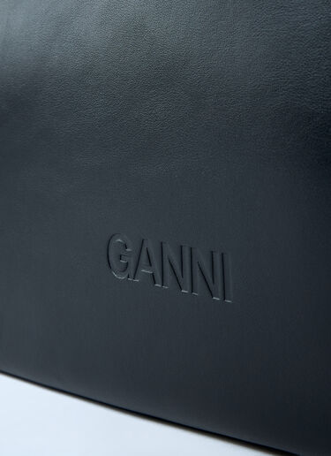 GANNI XXL Hobo Shoulder Bag Black gan0262020