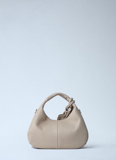 GANNI Mini Hobo Handbag White gan0262022