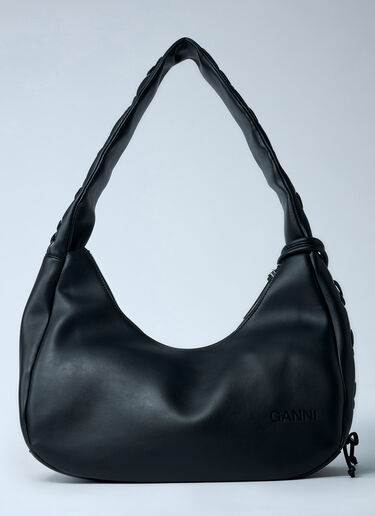 Medium Hobo Lace Shoulder Bag GANNI Medium Hobo Lace Shoulder Bag Black gan0262023
