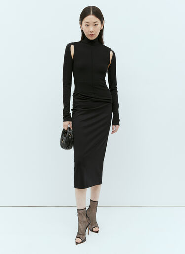 Gianvito Rossi 메시 하이힐 부츠 블랙 gia0253002