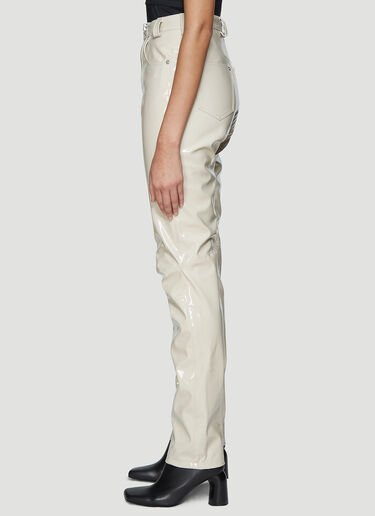 High Waist Vinyl Pants GmbH High Waist Vinyl Pants Beige gmb0238003