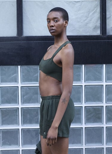 Raw Cut Bra Top GREG ROSS Raw Cut Bra Top Green grr0257001