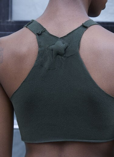 Raw Cut Bra Top GREG ROSS Raw Cut Bra Top Green grr0257001
