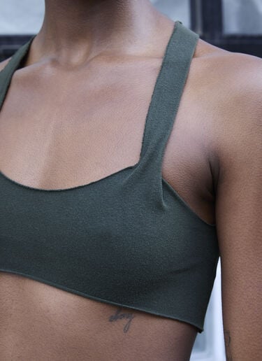 Raw Cut Bra Top GREG ROSS Raw Cut Bra Top Green grr0257001