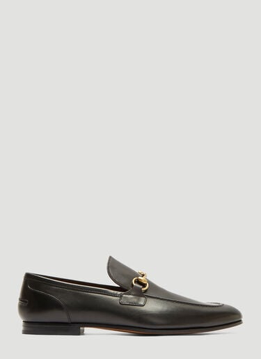 Jordaan Leather Loafers Gucci Jordaan Leather Loafers Black guc0132039