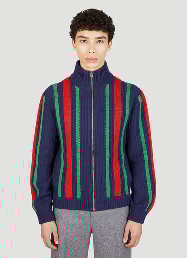 웹 봄버 재킷 Gucci 웹 봄버 재킷 다크 블루 guc0151036