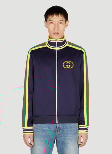 刺绣徽标运动夹克 Gucci 刺绣徽标运动夹克 藏蓝色 guc0152002