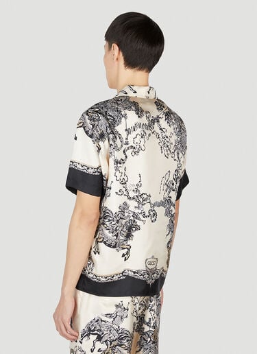 Printed Silk Shirt Gucci Printed Silk Shirt Cream guc0152071
