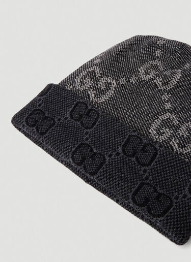 GG Motif Beanie Hat Gucci GG Motif Beanie Hat Grey guc0152201