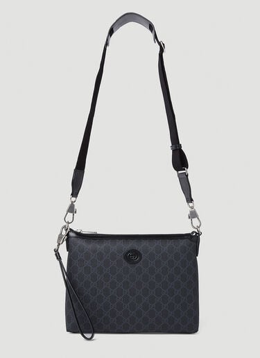 互锁双G单肩包 Gucci 互锁双G单肩包 黑色 guc0152234