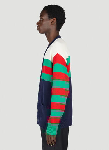 Gucci Stripe Cardigan Navy guc0153006