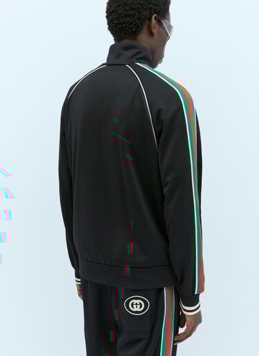 Web Stripe Track Jacket Gucci Web Stripe Track Jacket Black guc0153021