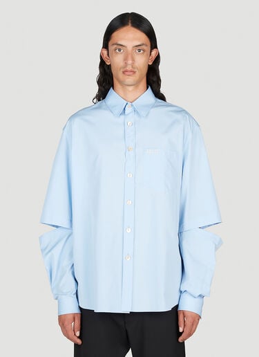 컨버터블 슬리브 셔츠 Gucci 컨버터블 슬리브 셔츠 블루 guc0153051