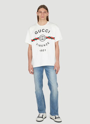 Gucci Firenze 1921 T-Shirt Cream guc0153058