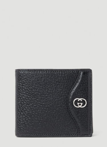 Interlocking G Scalloped Bifold Wallet Gucci Interlocking G Scalloped Bifold Wallet Black guc0153093