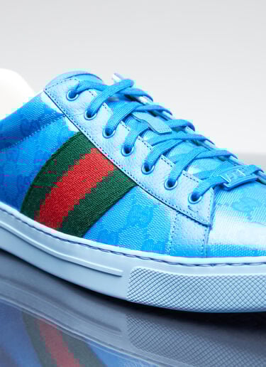 GG 크리스털 캔버스 스니커즈 Gucci GG 크리스털 캔버스 스니커즈 블루 guc0154031