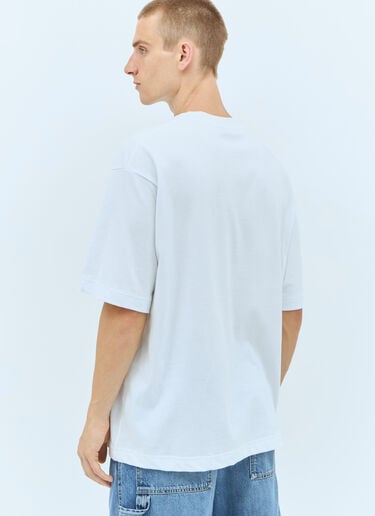 Logo Print T-Shirt Gucci Logo Print T-Shirt White guc0157008