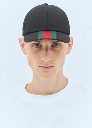 Gucci 织带棒球帽 黑色 guc0157064