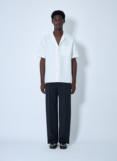 Linen-Blend Shirt Gucci Linen-Blend Shirt White guc0159049