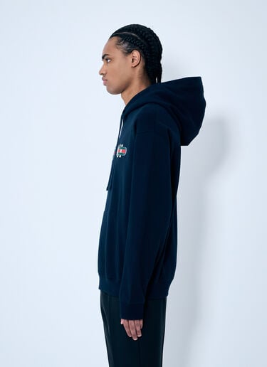 Logo Printed Hooded Sweatshirt Gucci Logo Printed Hooded Sweatshirt Navy guc0159052