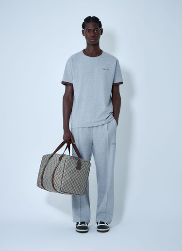 Gucci Logo Motif Track Pants Light Grey guc0161015