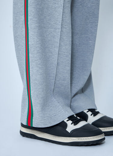 Gucci Logo Motif Track Pants Light Grey guc0161015