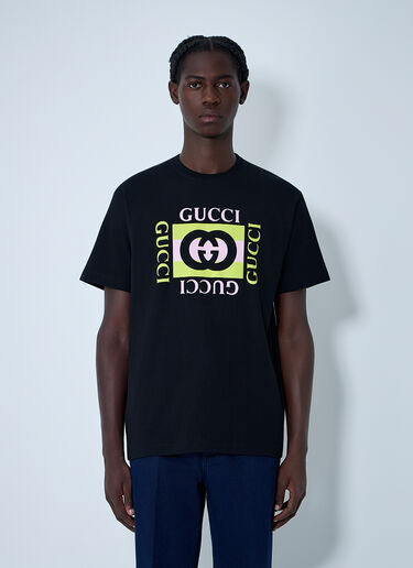 Gucci Logo Motif T-Shirt Black guc0161031