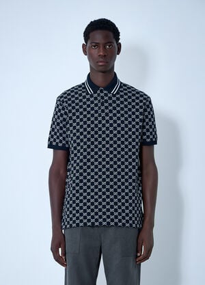 Gucci Interlocking G Polo Shirt Navy guc0161037