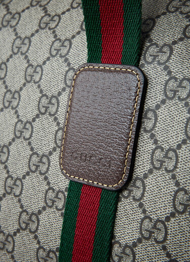 Medium Duffle Bag With Web Stripe Gucci Medium Duffle Bag With Web Stripe Beige guc0161064
