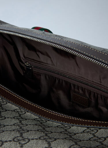 Medium Duffle Bag With Web Stripe Gucci Medium Duffle Bag With Web Stripe Beige guc0161064