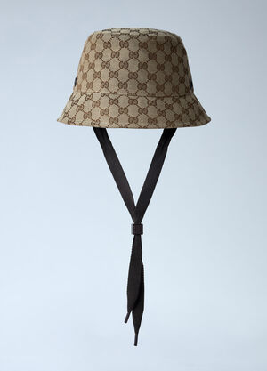 Gucci Logo Motif Bucket Hat Beige guc0161084