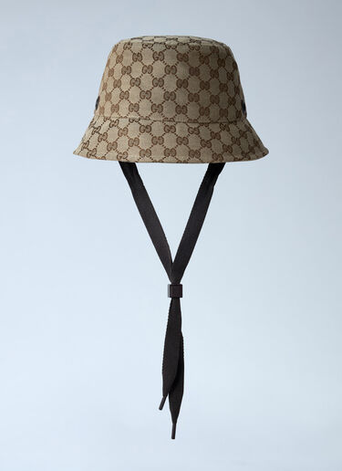 Logo Motif Bucket Hat Gucci Logo Motif Bucket Hat Beige guc0161084