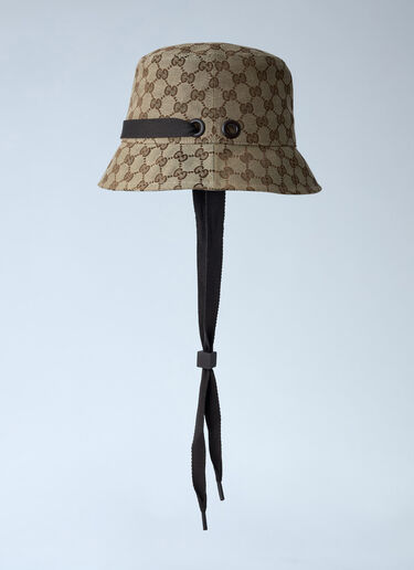 Logo Motif Bucket Hat Gucci Logo Motif Bucket Hat Beige guc0161084