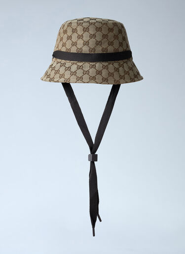Logo Motif Bucket Hat Gucci Logo Motif Bucket Hat Beige guc0161084
