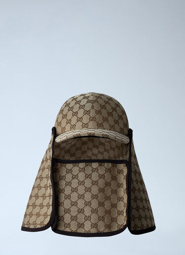 Logo Motif Baseball Cap Gucci Logo Motif Baseball Cap Beige guc0161085