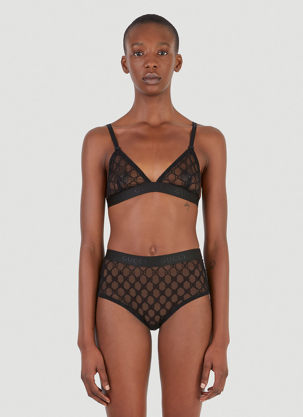 【送料&関税込】Gucci Nude Lingerie Set NWT Gucci Nude Lingerie Set Size M Light Beige 100